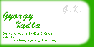 gyorgy kudla business card